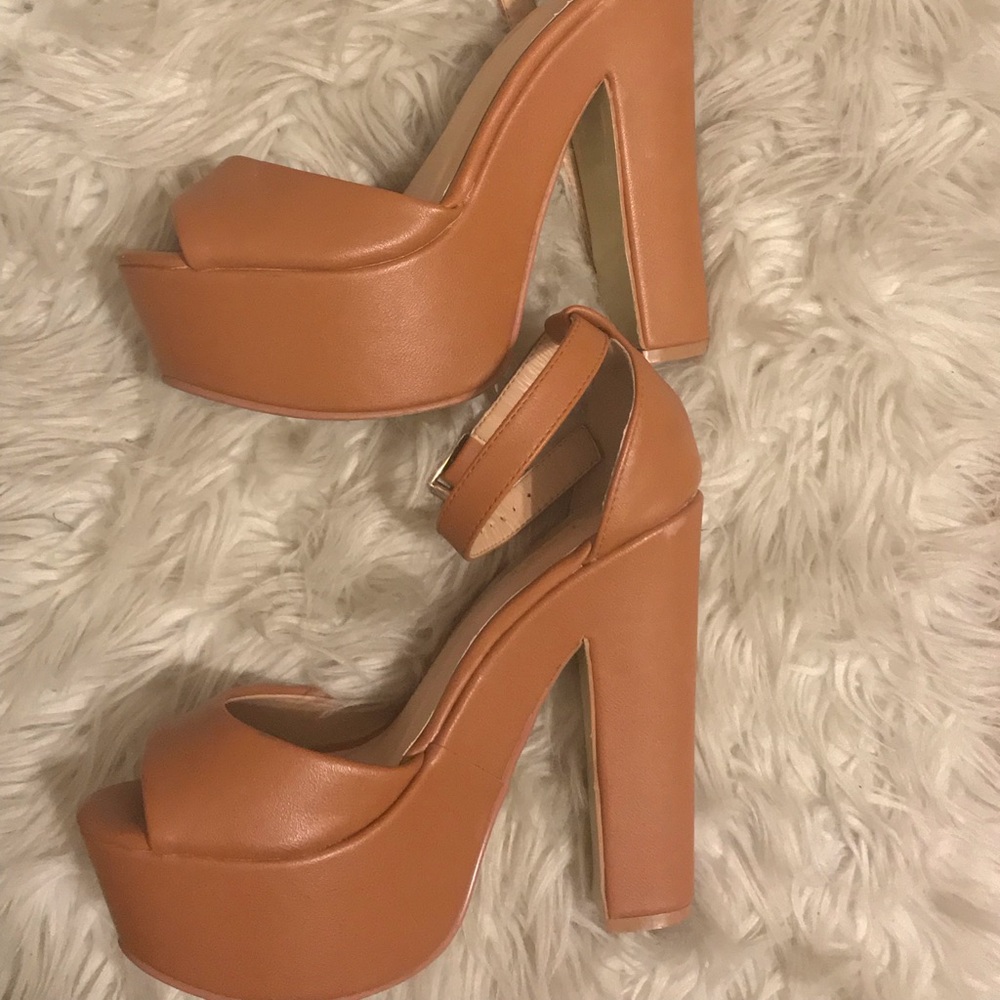 Brown Clog Heels GENTLY USED